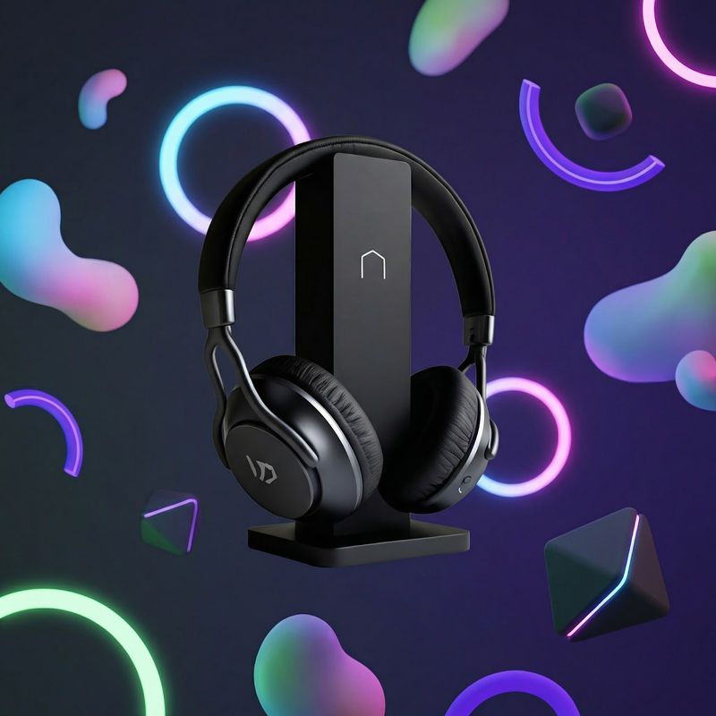 PC, gaming si accesorii - Periferice PC - Periferice Diverse - Suport casti, negru, 21 cm - Infinity.ro
