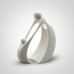 Casa si Gradina - Decoratiuni - Obiecte decorative - Accesorii decorative - Sculptura Decorativa Silueta Materna, Alb, 10 cm - Infinity.ro
