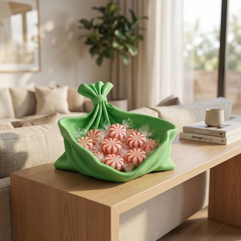 Casa si Gradina - Decoratiuni - Obiecte decorative - Vaze si boluri decorative - Bol decorativ tip tava, verde, 14 cm - Infinity.ro