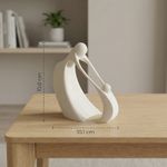 Casa si Gradina - Decoratiuni - Obiecte decorative - Accesorii decorative - Sculptura Decorativa Silueta Materna, Alb, 10 cm - Infinity.ro