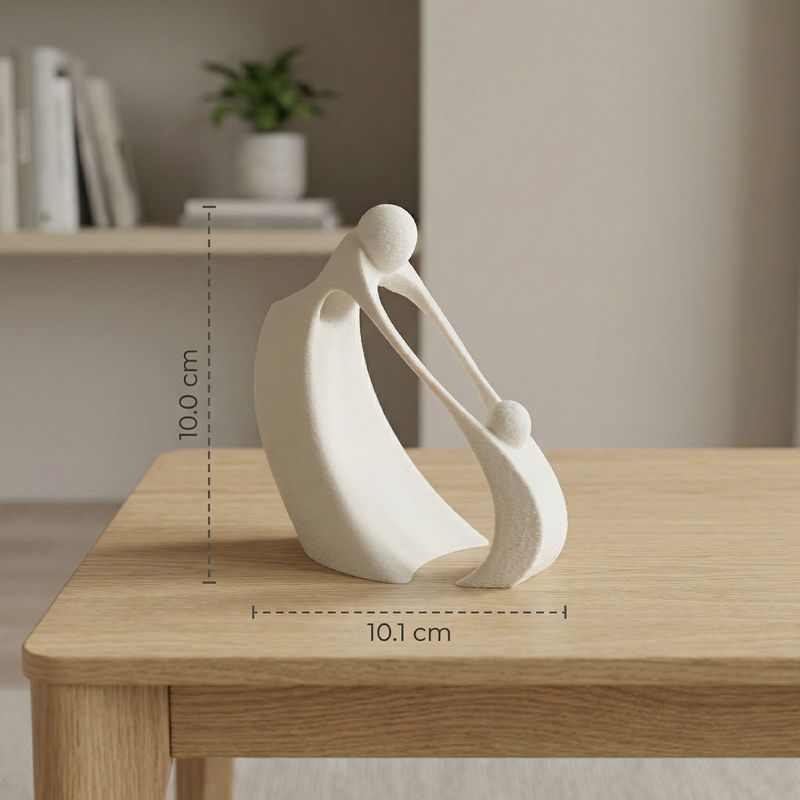 Casa si Gradina - Decoratiuni - Obiecte decorative - Accesorii decorative - Sculptura Decorativa Silueta Materna, Alb, 10 cm - Infinity.ro