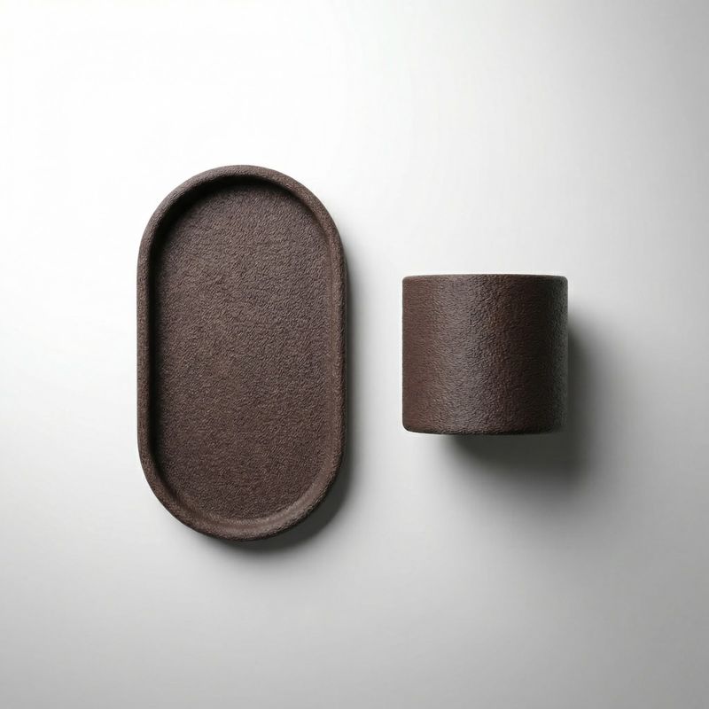 Carti si Birotica - Birotica - Accesorii de birou - Suporturi accesorii birou - Tavita Organizator de Birou Minimalista, Negru, 18 cm - Infinity.ro