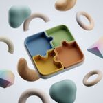Carti si Birotica - Birotica - Accesorii de birou - Suporturi accesorii birou - Organizator modular de birou cu 4 compartimente, multicolor, 20 cm - Infinity.ro