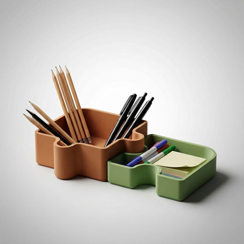Carti si Birotica - Birotica - Accesorii de birou - Suporturi accesorii birou - Organizator modular de birou cu 4 compartimente, multicolor, 20 cm - Infinity.ro