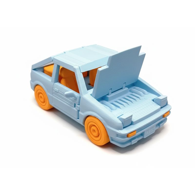 Jucarii, Copii si Bebe - Jucarii si jocuri - Seturi de constructie si cuburi - Seturi de constructie - Masina tip puzzle AE86, asambalre usoara, fara lipici, 12cm lungime, printat 3D - Infinity.ro