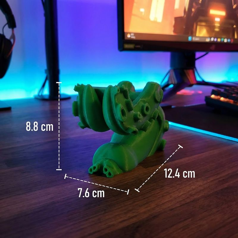 PC, gaming si accesorii - Gaming - Accesorii gaming - Accesorii console gaming - Suport pentru Controller, Verde, 12 cm, Design Tentacule - Infinity.ro
