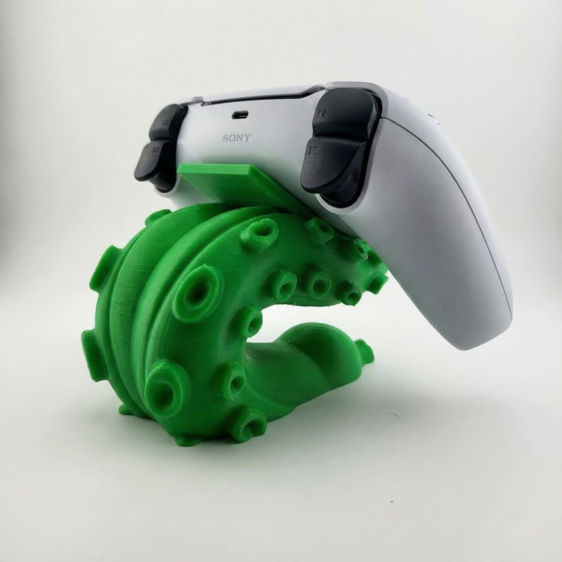 PC, gaming si accesorii - Gaming - Accesorii gaming - Accesorii console gaming - Suport pentru Controller, Verde, 12 cm, Design Tentacule - Infinity.ro