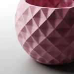 Casa si Gradina - Decoratiuni - Obiecte decorative - Vaze si boluri decorative - Vaza Decorativa cu Fatete Diamant, Roz, 22 cm - Infinity.ro