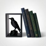 Carti si Birotica - Carti - Accesorii pentru cititori - Insert Decorativ pentru Raft cu Corb, Negru, 10 cm - Infinity.ro