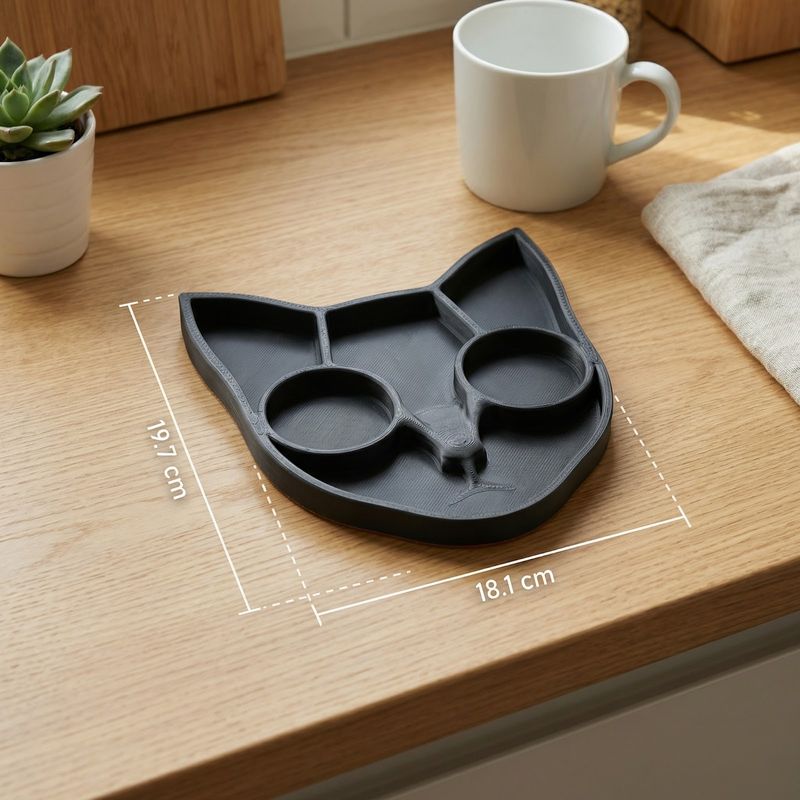 Casa si Gradina - Mobilier - Organizare si depozitare - Cutii depozitare - Tava Organizatoare Multifunctionala cu Compartimente, Negru, 20 cm - Infinity.ro