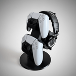 PC, gaming si accesorii - Gaming - Accesorii gaming - Accesorii console gaming - Suport Dublu Controller PlayStation5 si Casti, Stand Organizator - Infinity.ro