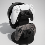 PC, gaming si accesorii - Gaming - Accesorii gaming - Accesorii console gaming - Suport Dublu Controller PlayStation5 si Casti, Stand Organizator - Infinity.ro