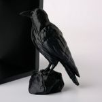 Carti si Birotica - Carti - Accesorii pentru cititori - Insert Decorativ pentru Raft cu Corb, Negru, 10 cm - Infinity.ro