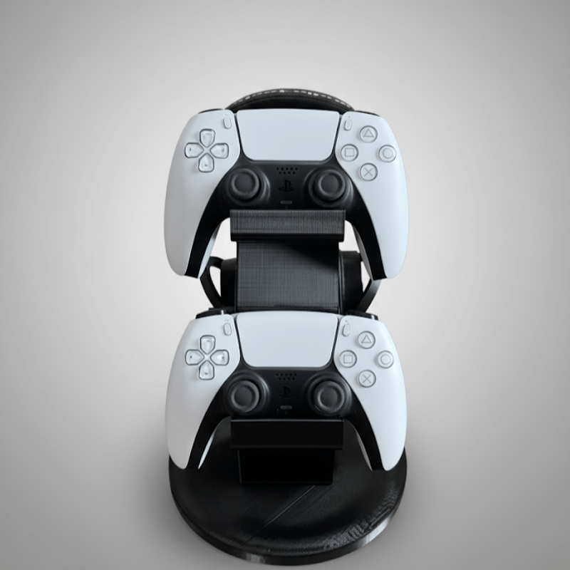 PC, gaming si accesorii - Gaming - Accesorii gaming - Accesorii console gaming - Suport Dublu Controller PlayStation5 si Casti, Stand Organizator - Infinity.ro