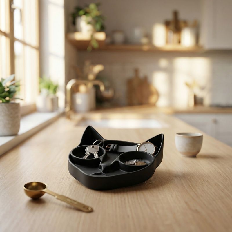 Casa si Gradina - Mobilier - Organizare si depozitare - Cutii depozitare - Tava Organizatoare Multifunctionala cu Compartimente, Negru, 20 cm - Infinity.ro