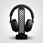 PC, gaming si accesorii - Periferice PC - Periferice Diverse - Suport Casti Minimalist cu Grilaj, Negru, 22 cm - Infinity.ro