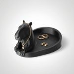 Fashion, accesorii si bijuterii - Femei - Bijuterii femei - Cutii bijuterii - Tavita pentru Bijuterii cu Figurina Animal, Negru, 20 cm - Infinity.ro