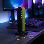 PC, gaming si accesorii - Periferice PC - Periferice Diverse - Suport Casti Minimalist cu Grilaj, Negru, 22 cm - Infinity.ro