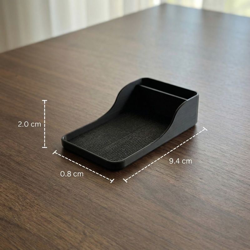 Carti si Birotica - Birotica - Accesorii de birou - Suporturi accesorii birou - Organizator multifunctional Armonie, negru, 9cm, pentru telecomenzi si accesorii - Infinity.ro