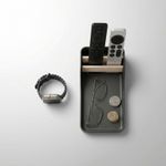 Carti si Birotica - Birotica - Accesorii de birou - Suporturi accesorii birou - Organizator multifunctional Armonie, negru, 9cm, pentru telecomenzi si accesorii - Infinity.ro