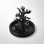 Fashion, accesorii si bijuterii - Femei - Bijuterii femei - Cutii bijuterii - Tava pentru Bijuterii cu Maini Sculpturale, Negru, 16 cm - Infinity.ro