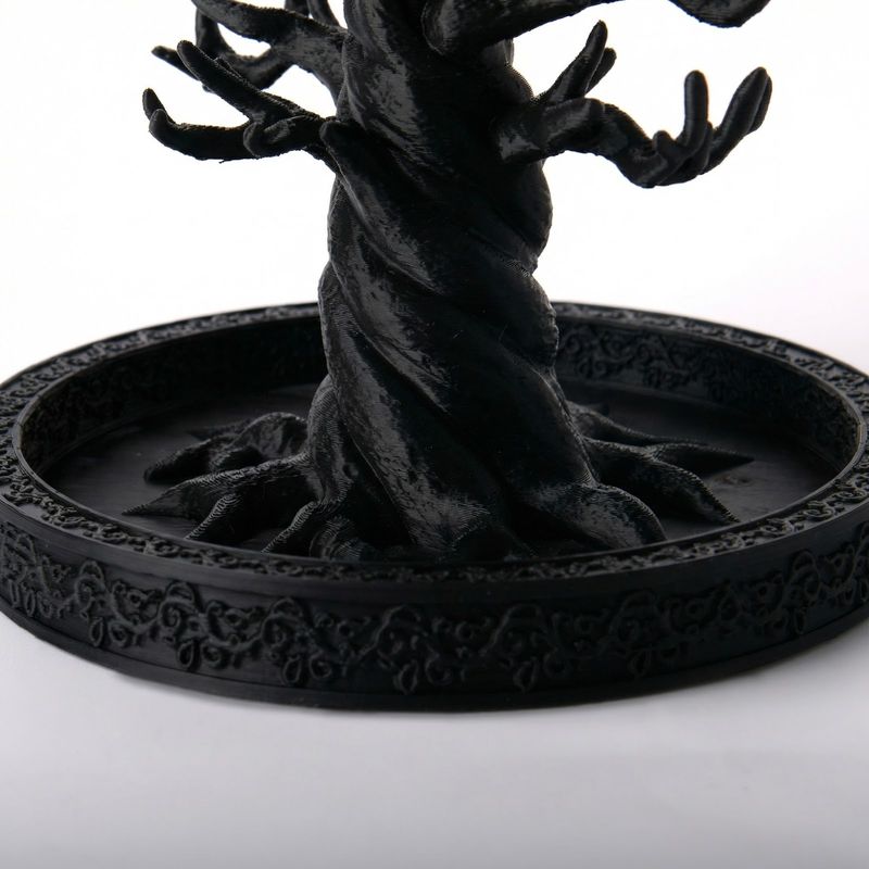 Fashion, accesorii si bijuterii - Femei - Bijuterii femei - Cutii bijuterii - Tava pentru Bijuterii cu Maini Sculpturale, Negru, 16 cm - Infinity.ro