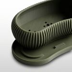 Casa si Gradina - Gradinarit si plante - Plante si ghivece - Ghivece si suporturi - Ghiveci Decorativ Minimalist cu Striatii, Verde inchis, 20 cm - Infinity.ro