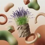 Casa si Gradina - Gradinarit si plante - Plante si ghivece - Ghivece si suporturi - Ghiveci Decorativ cu Textura Ondulata, Bej, 12 cm - Infinity.ro