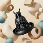 Carti si Birotica - Birotica - Accesorii de birou - Suporturi accesorii birou - Tava Organizator pentru Birou cu Silueta Samurai, Negru, 15 cm - Infinity.ro