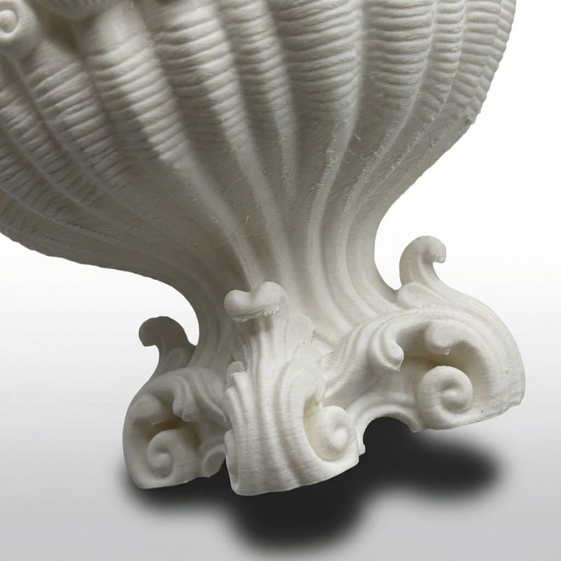 Fashion, accesorii si bijuterii - Femei - Bijuterii femei - Cutii bijuterii - Tavita pentru Bijuterii cu Model Scoica, Ivory, 10 cm - Infinity.ro