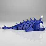 Market - Cadouri - Suveniruri - Breloc Peste Pescador Mitch the Anglerfish 3D, Model Articulat, Jucarie si Decor Colectionabil - Infinity.ro