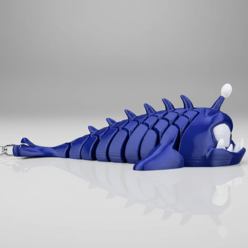 Market - Cadouri - Suveniruri - Breloc Peste Pescador Mitch the Anglerfish 3D, Model Articulat, Jucarie si Decor Colectionabil - Infinity.ro