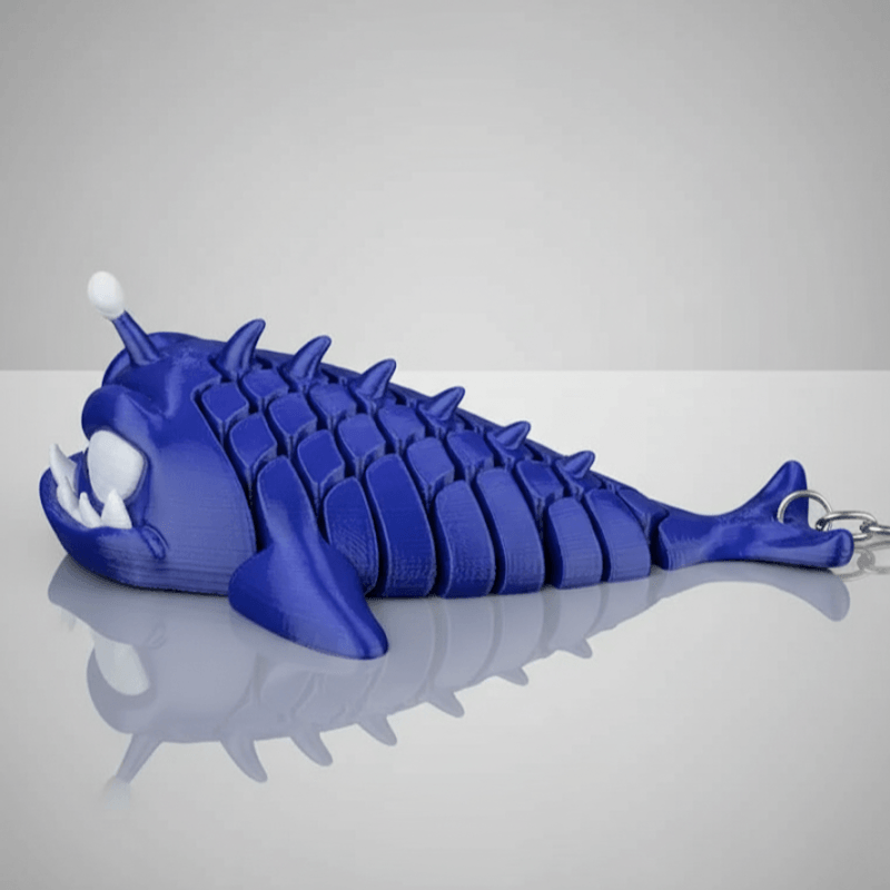 Market - Cadouri - Suveniruri - Breloc Peste Pescador Mitch the Anglerfish 3D, Model Articulat, Jucarie si Decor Colectionabil - Infinity.ro