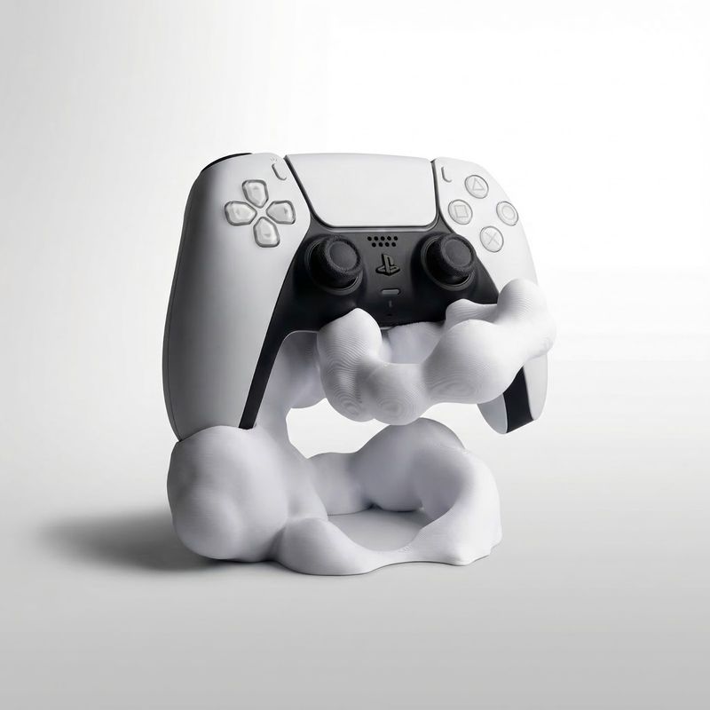 PC, gaming si accesorii - Gaming - Accesorii gaming - Accesorii console gaming - Suport controller organic, alb, 13 cm - Infinity.ro