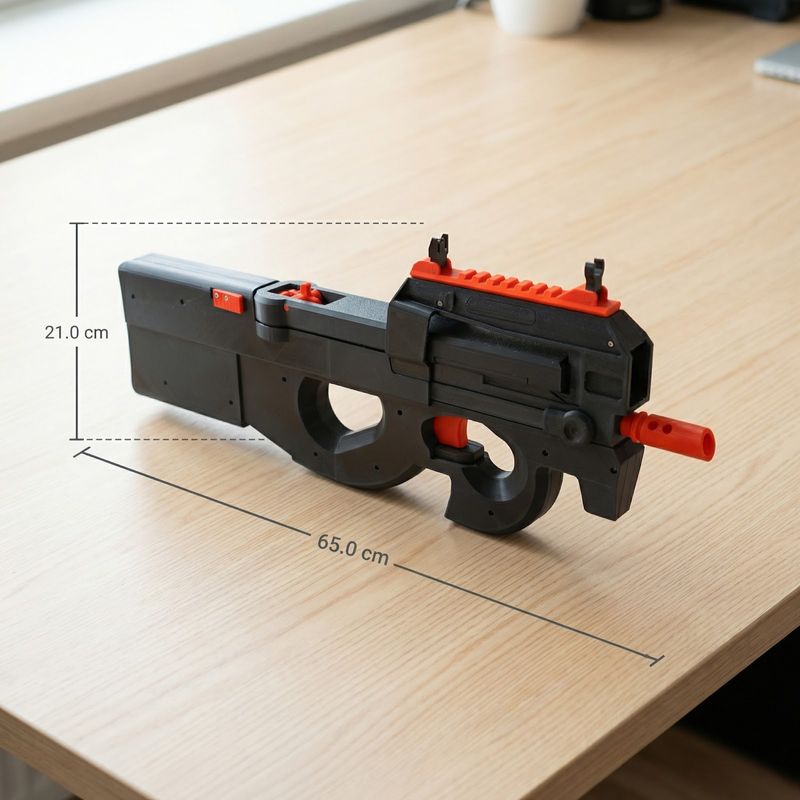 Jucarii, Copii si Bebe - Jucarii si jocuri - Jucarii de rol - Arme de jucarie - Pistoliera cu Elastice Spectral, Negru cu Rosu, 65 cm - Infinity.ro