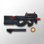 Jucarii, Copii si Bebe - Jucarii si jocuri - Jucarii de rol - Arme de jucarie - Pistoliera cu Elastice Spectral, Negru cu Rosu, 65 cm - Infinity.ro