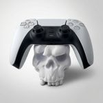 PC, gaming si accesorii - Gaming - Accesorii gaming - Accesorii console gaming - Suport Controller cu Design Craniu, Alb, 13 cm - Infinity.ro