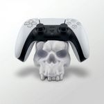 PC, gaming si accesorii - Gaming - Accesorii gaming - Accesorii console gaming - Suport Controller cu Design Craniu, Alb, 13 cm - Infinity.ro