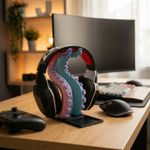 PC, gaming si accesorii - Periferice PC - Periferice Diverse - Suport casti cu tentacul decorativ, multicolor, 4x6.4x9.9cm - Infinity.ro