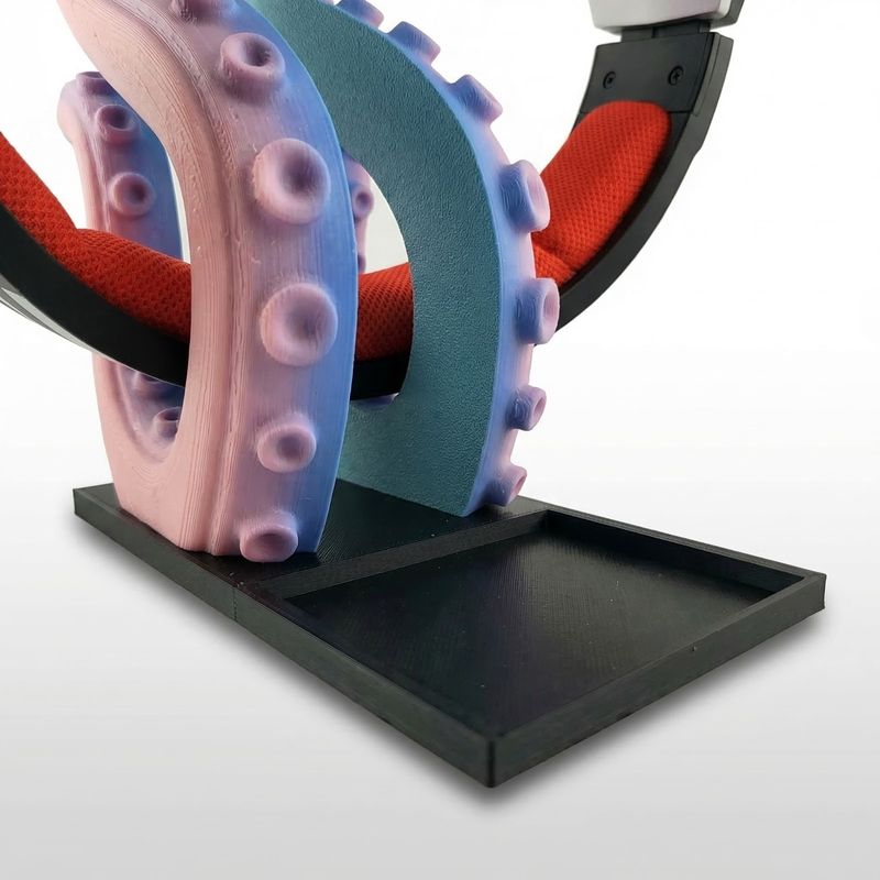 PC, gaming si accesorii - Periferice PC - Periferice Diverse - Suport casti cu tentacul decorativ, multicolor, 4x6.4x9.9cm - Infinity.ro