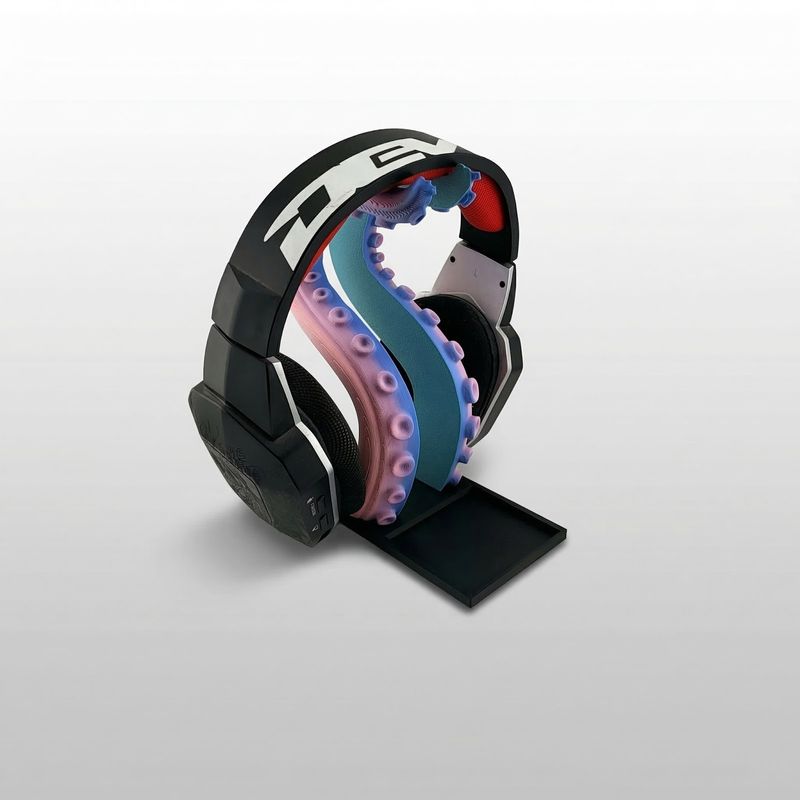 PC, gaming si accesorii - Periferice PC - Periferice Diverse - Suport casti cu tentacul decorativ, multicolor, 4x6.4x9.9cm - Infinity.ro