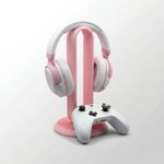 PC, gaming si accesorii - Periferice PC - Periferice Diverse - Suport casti, roz, design silueta minimalista, 12 cm - Infinity.ro