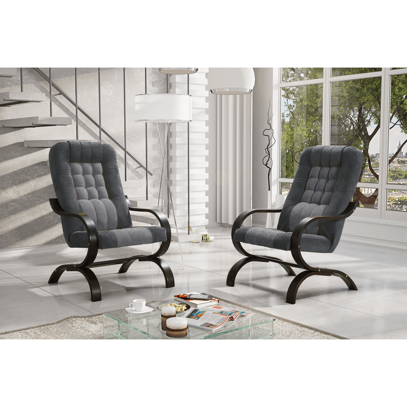 Casa si Gradina - Mobilier - Scaune si fotolii - Fotolii - Fotoliu, gri deschis/gri inchis/grena/nobila, GURU - Infinity.ro