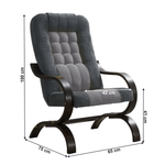 Casa si Gradina - Mobilier - Scaune si fotolii - Fotolii - Fotoliu, gri deschis/gri inchis/grena/nobila, GURU - Infinity.ro