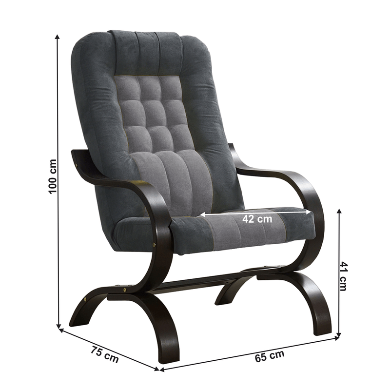 Casa si Gradina - Mobilier - Scaune si fotolii - Fotolii - Fotoliu, gri deschis/gri inchis/grena/nobila, GURU - Infinity.ro