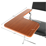 Casa si Gradina - Mobilier - Scaune si fotolii - Scaune - Scaun conferinta cu masuta, negru/natural, TEKER - Infinity.ro