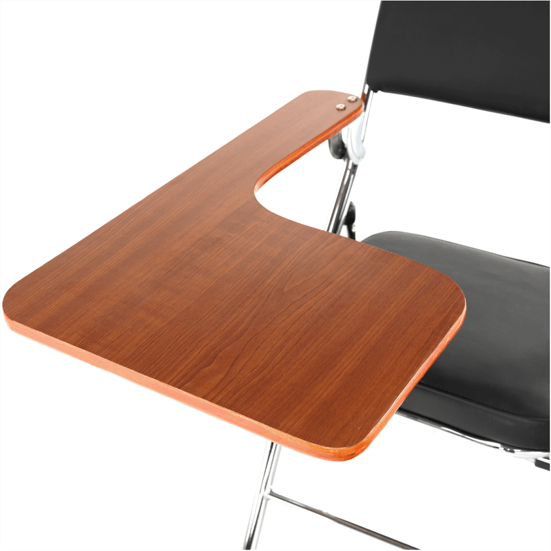 Casa si Gradina - Mobilier - Scaune si fotolii - Scaune - Scaun conferinta cu masuta, negru/natural, TEKER - Infinity.ro