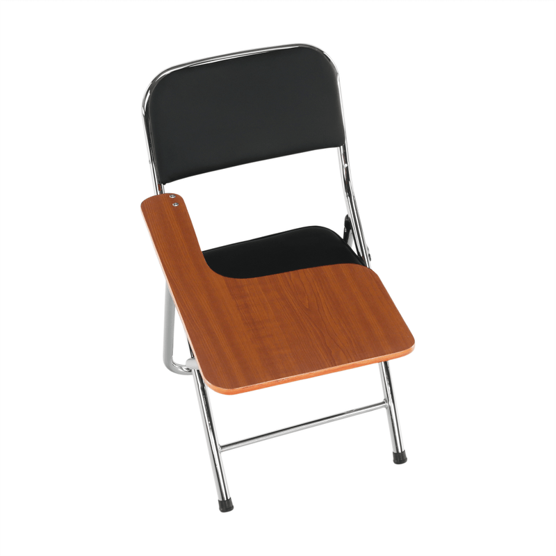 Casa si Gradina - Mobilier - Scaune si fotolii - Scaune - Scaun conferinta cu masuta, negru/natural, TEKER - Infinity.ro