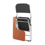 Casa si Gradina - Mobilier - Scaune si fotolii - Scaune - Scaun conferinta cu masuta, negru/natural, TEKER - Infinity.ro