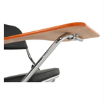 Casa si Gradina - Mobilier - Scaune si fotolii - Scaune - Scaun conferinta cu masuta, negru/natural, TEKER - Infinity.ro